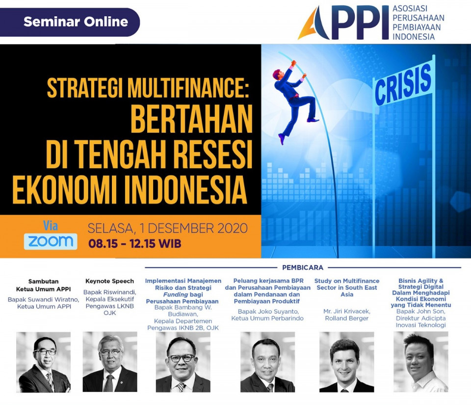Seminar Online Strategi Multifinance Bertahan di Tengah Resesi Ekonomi Indonesia