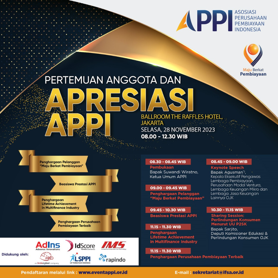 Pertemuan Anggota dan Apresiasi APPI 28 Nov 2023