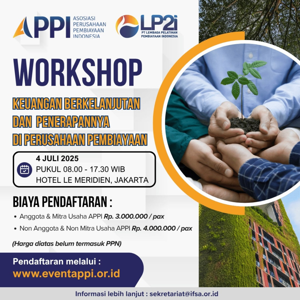 Workshop Keuangan Berkelanjutan dan Penerapannya di Perusahaan Pembiayaan